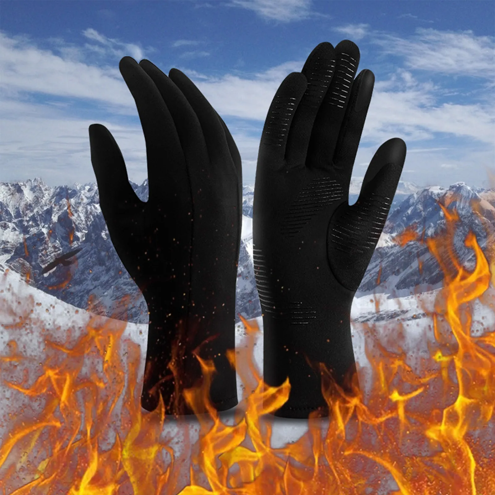 

2022 Winter Warm Man Touch Screen Gloves Ski Outdoor Waterproof Non-Slip Fishing Gloves Women Windproof Sport Riding Gloves L*5