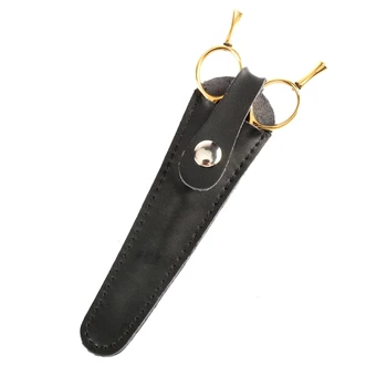Kaufen FGGS-1PCS Leder Haar Scissor Beutel Einzigen Stück Scissor Halter Tasche In Kuh Leder Dauerhaften Einsatz Salon Werkzeuge Tasche Haar Zubehör