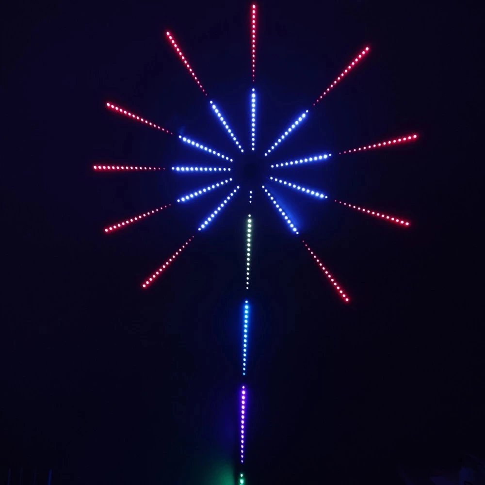 

Christmas Fireworks LED Music Control Meteor Light Marquee RGB Flower Fairy Light Strip Home Wedding Room Decoration Light Strip