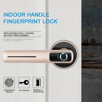 

Bedroom Door Lock Anti Theft Easy Install Home Security Semiconductor Office Room Smart Fingerprint Handle Hotel Electronic