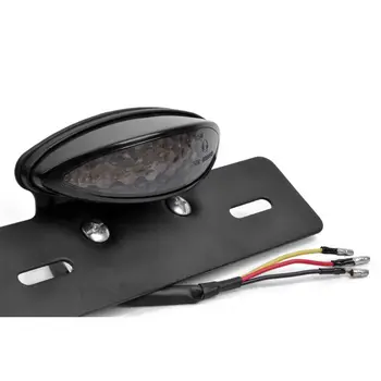 

Smoke LED Motorcycle Turn Signals Tail Light Cafe Rear Fender Edge Brake Metal+Acrylic Car Turn Signal Light Driving Light