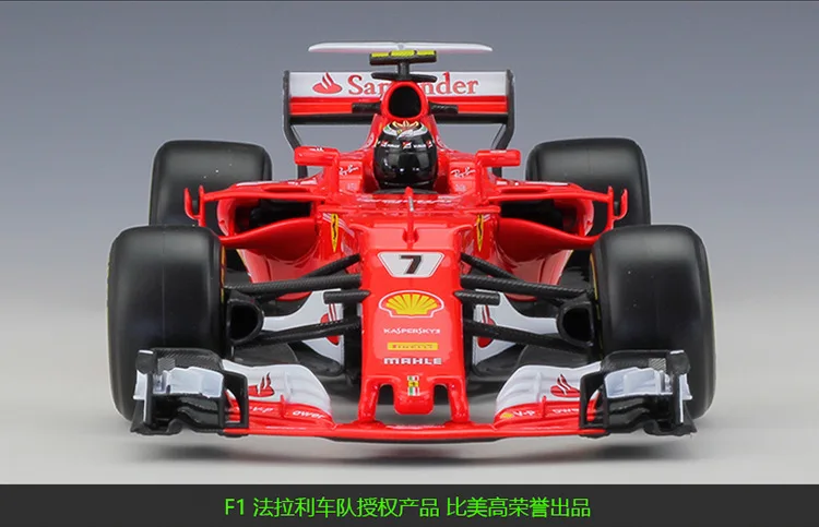 Bimeigao 1: 18 Ferrari 70 юбилей Ferrari SF70H F1 модель гоночной машины сплав модель автомобиля