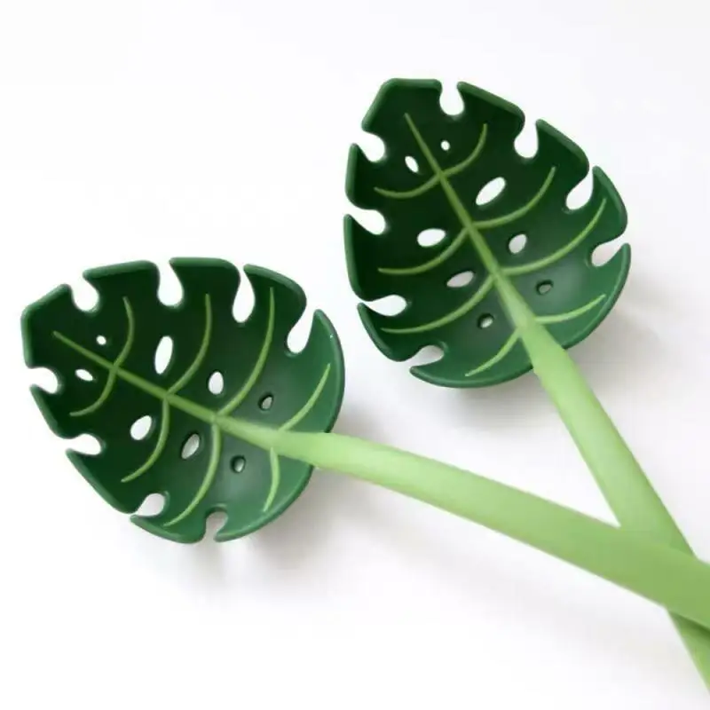 Green Leaf Spoon Colander Leaf Spoon Ladle Noodle Spoon Kitchen Tools Coisas Para Cozinha Cosas De Cocina Home Decoration Tools