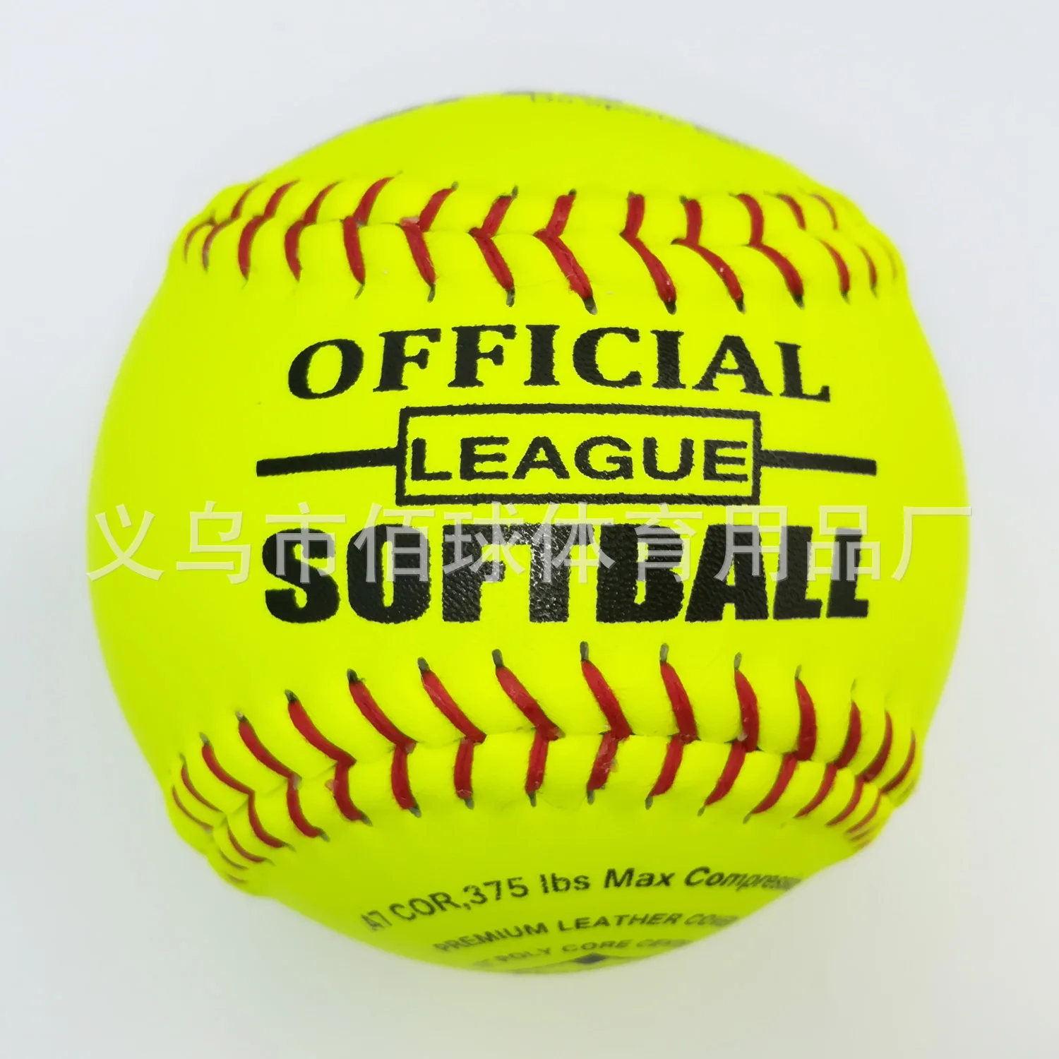 Supply 12-Inch High Quality Fluorescein Cowhide Surface Layer. 47,375LBS Pu Ball Core Standard Softball