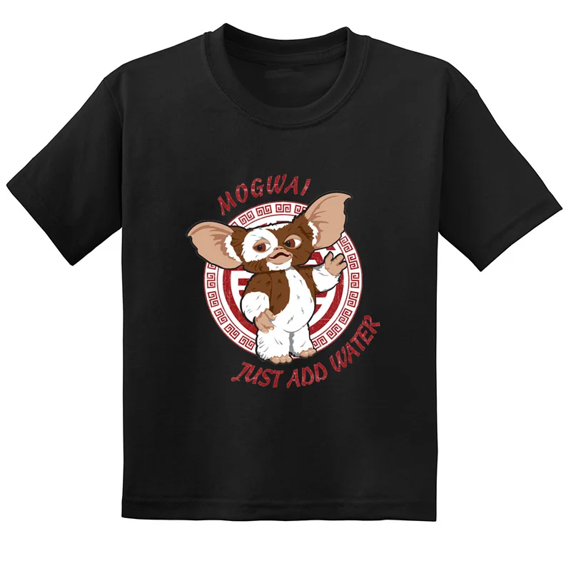 Забавная детская футболка Gremlins Gizmo с мультяшным принтом летняя повседневная