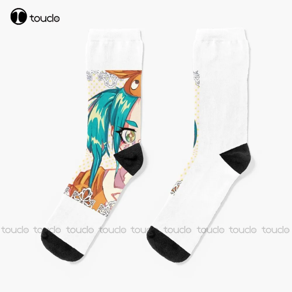 

Носки Yotsugi onoki, сутуживаемые носки, Персонализированные носки унисекс для взрослых и подростков, Молодежные носки с цифровым принтом на 360 °, Рождественский подарок
