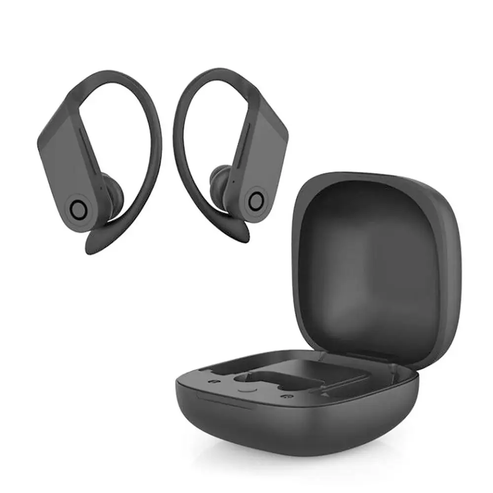 B10 гарнитура Bluetooth 5,0 спортивные наушники с крючком и беспроводной зарядной коробкой с микрофоном настоящие беспроводные наушники для телефонов