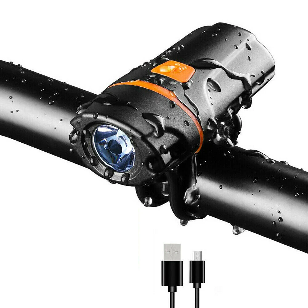 

LED Bicycle Light IPX6 Waterproof USB Rechargeable Bike Front Light Flashlight Bicycle Rear Lantern Cycling Headlight Torch Lamp