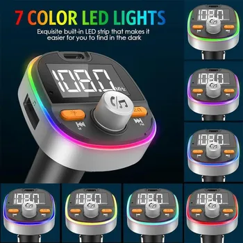 

FM Transmitter Bluetooth Handsfree Calling Car Kit Bluetooth Car MP3 Player Aux Audio Receiver Adapter Dual USB Car Charger