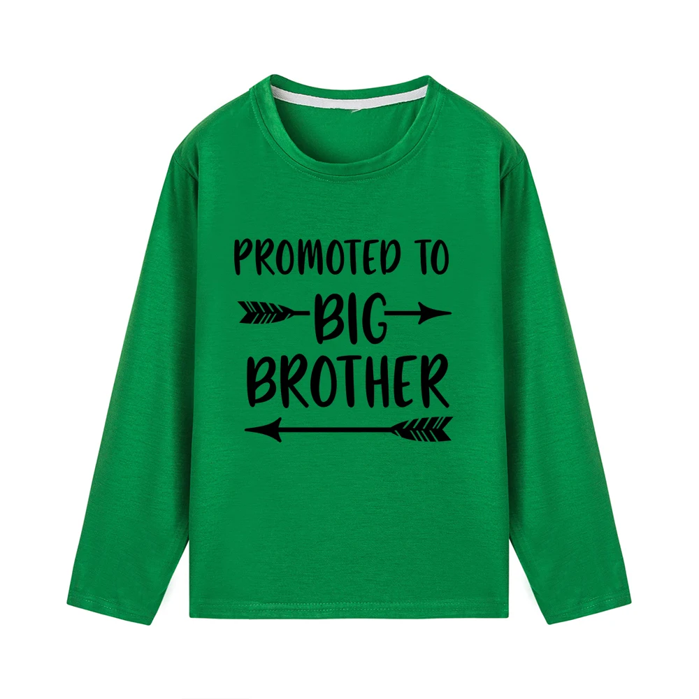 Promoted To Big Brother Toddler Boy Shirt Kids Tshirt Boys Tops Autumn Long Sleeve Casual Children Clothing BOYS T Shirts