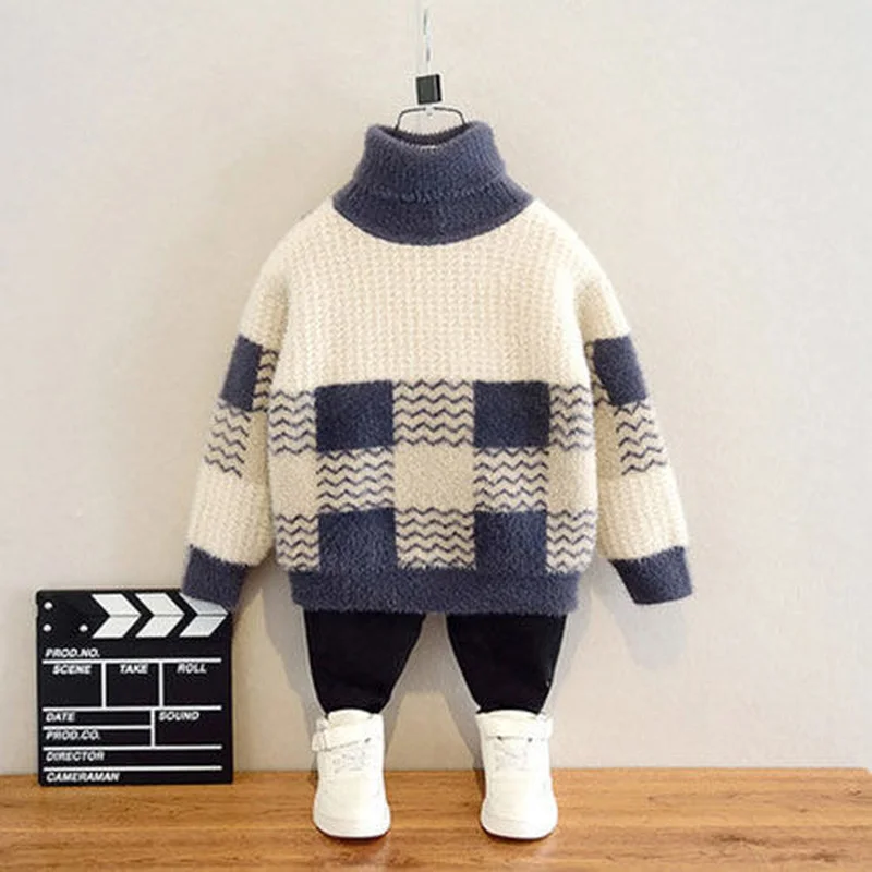 

2021 Autumn winter teenage Boys sweaters Knitted pullover colthes toddler Sweater Kids Spring Wear 2 3 4 6 8 10 12 years