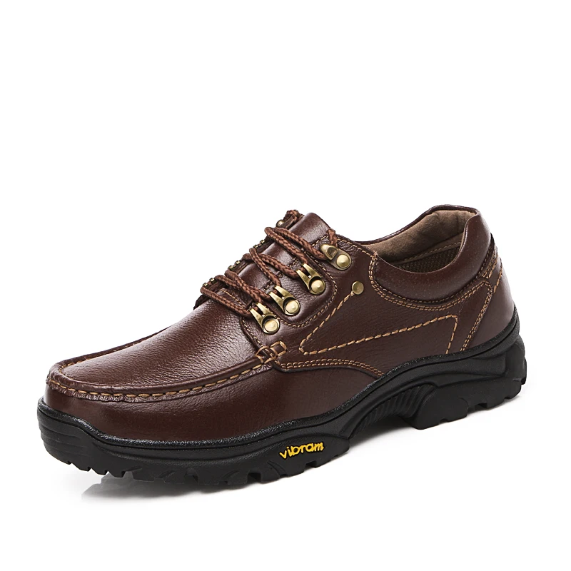

New Bounce Designer Hiking Shoes for Men Working Boots High Quality Mens Genuine Leather Outdoor Ankle Boots Climbing Shoes