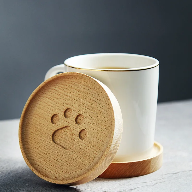Деревянная подставка для кофейной чашки Медвежонок лапа изоляции чашки уход горячий чай Воды coaster Творческий камфорный коврик ZP7051606
