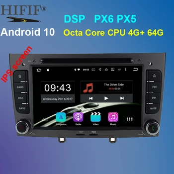 

PX6 DSP Android 10 Quad-core For Peugeot 308 408 Car DVD player gps navigator Bluetooth Radio Free shipping mic map card gift