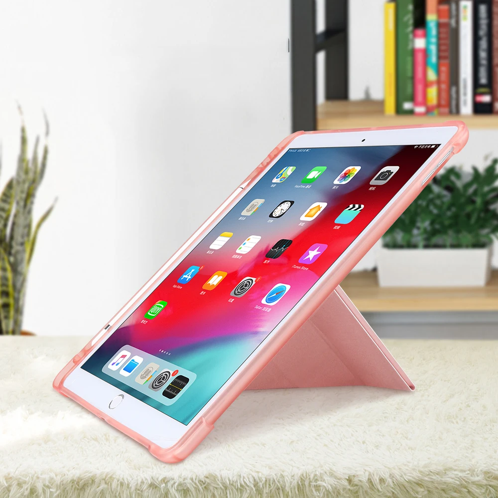 Для iPad Air 2 Air 1 чехол 9,7 принципиально силиконовый мягкий чехол для задней панели из искусственной кожи смарт-чехол для iPad Air 3 10,5 11 чехол 10,"
