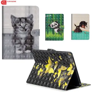 

Case For Ipad Air 2 Cover Cartoon Wallet ID card Slot PU Leather Stand Smart Cover for Ipad Air 2 Case AIR2 Screen Film