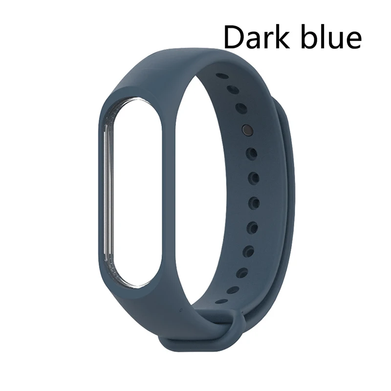 Браслет для Xiaomi mi 3 4 аксессуары mi Band 2 сменный силиконовый ремешок смарт-браслет на запястье для Xiaomi mi браслет miband ремешок - Цвет: Dark Blue