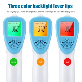 

3 color Non-contact Infrared Thermometer Baby Adult Infrared Temperature Meter Digital Temperature Gun LCD Display Thermometer