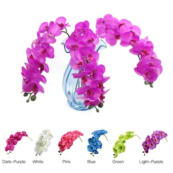 

Artificial Butterfly Orchid Flowers Real Touch Silk Flowers for a Wedding Large Fake Flowers for Home Decoration Valentine's