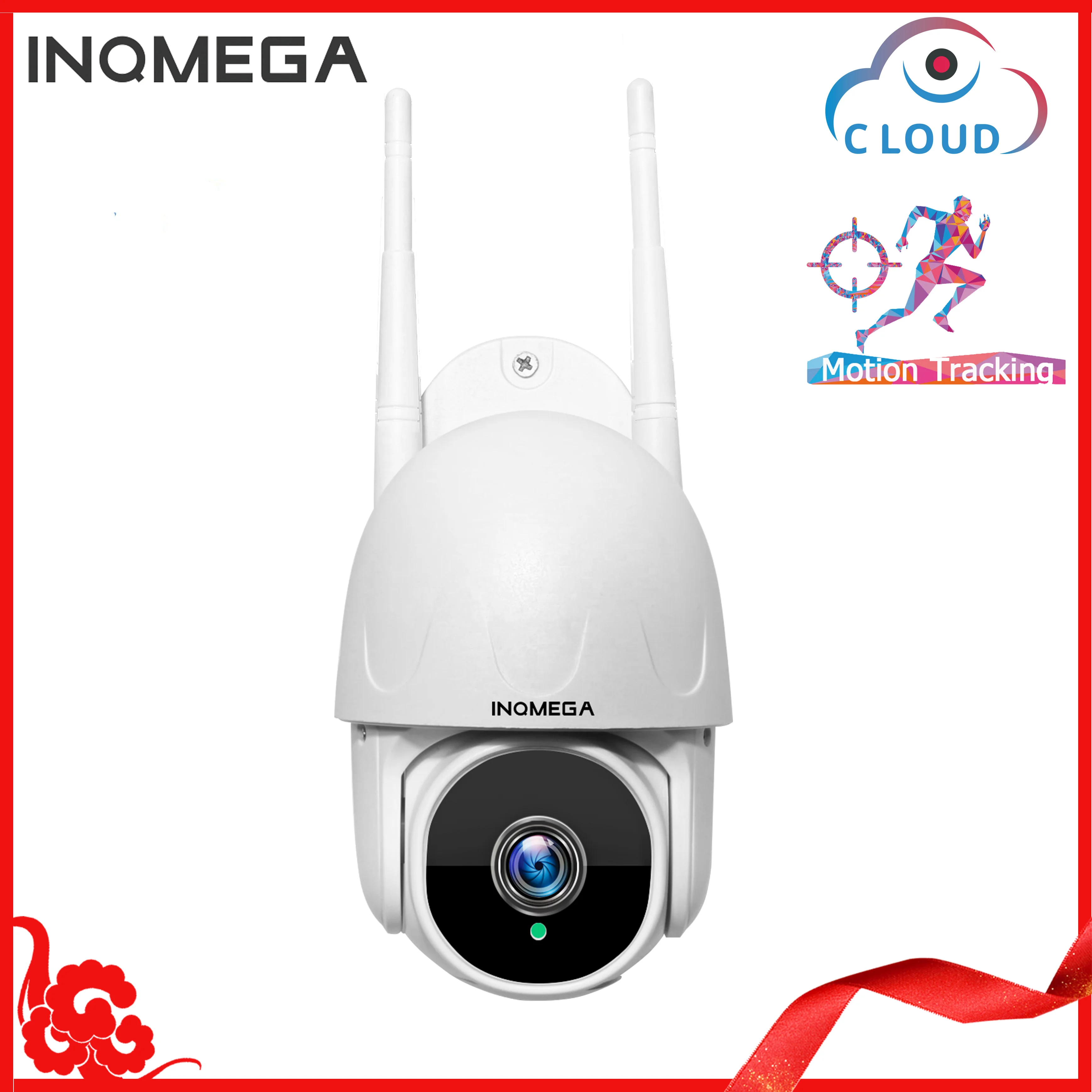 INQMEGA 2MP Cloud 1080P PTZ скоростная Купольная Wi-Fi камера для улицы с автоматическим отслеживанием ONVIF беспроводная камера для домашнего наблюдения IP Cam