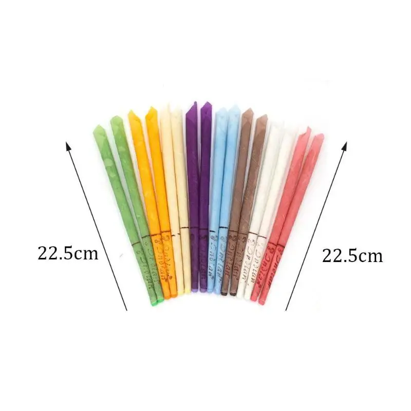 16pcs Ear Candle Coning Beewax Therapy Straight Style Wax Removal Ear Care