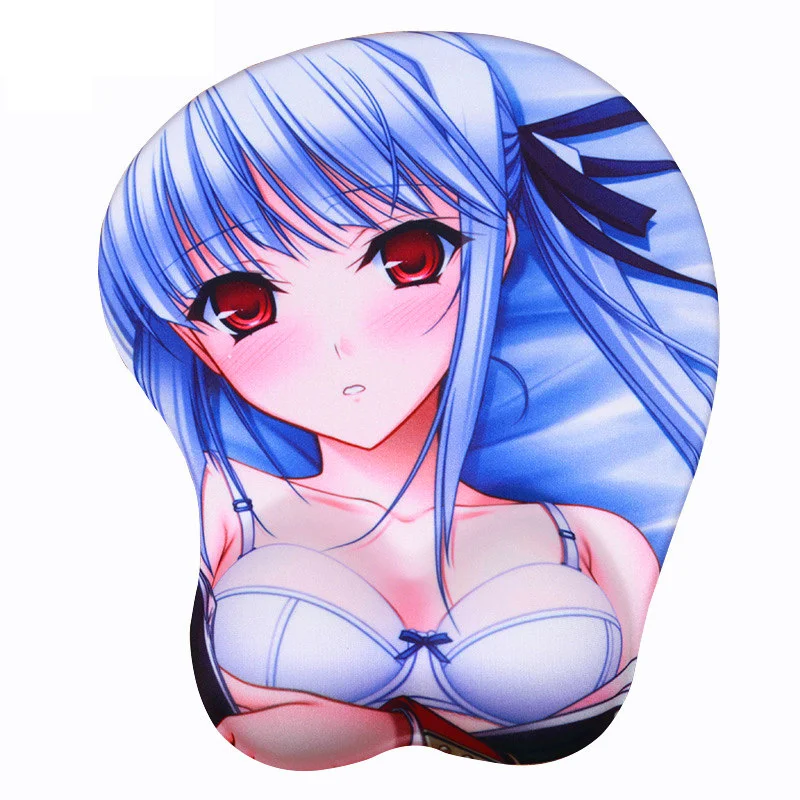 FFFAS 3D коврик для мыши для запястья удобный коврик эргономичный Oppai купальный костюм Богиня геймер Коврик для мыши для ноутбука ПК