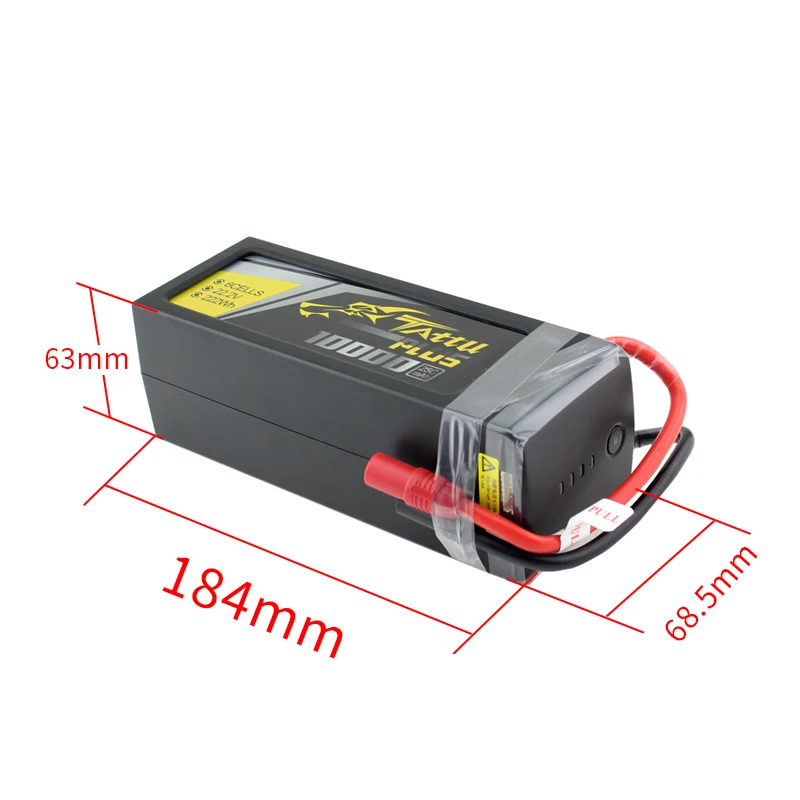 Tattu Plus 6S 22,2 V LiPo умный аккумулятор 4S 10000mah 12000mah 16000mah 22000mAh Plus 25C с разъемом AS150 XT150 для беспилотного летательного аппарата