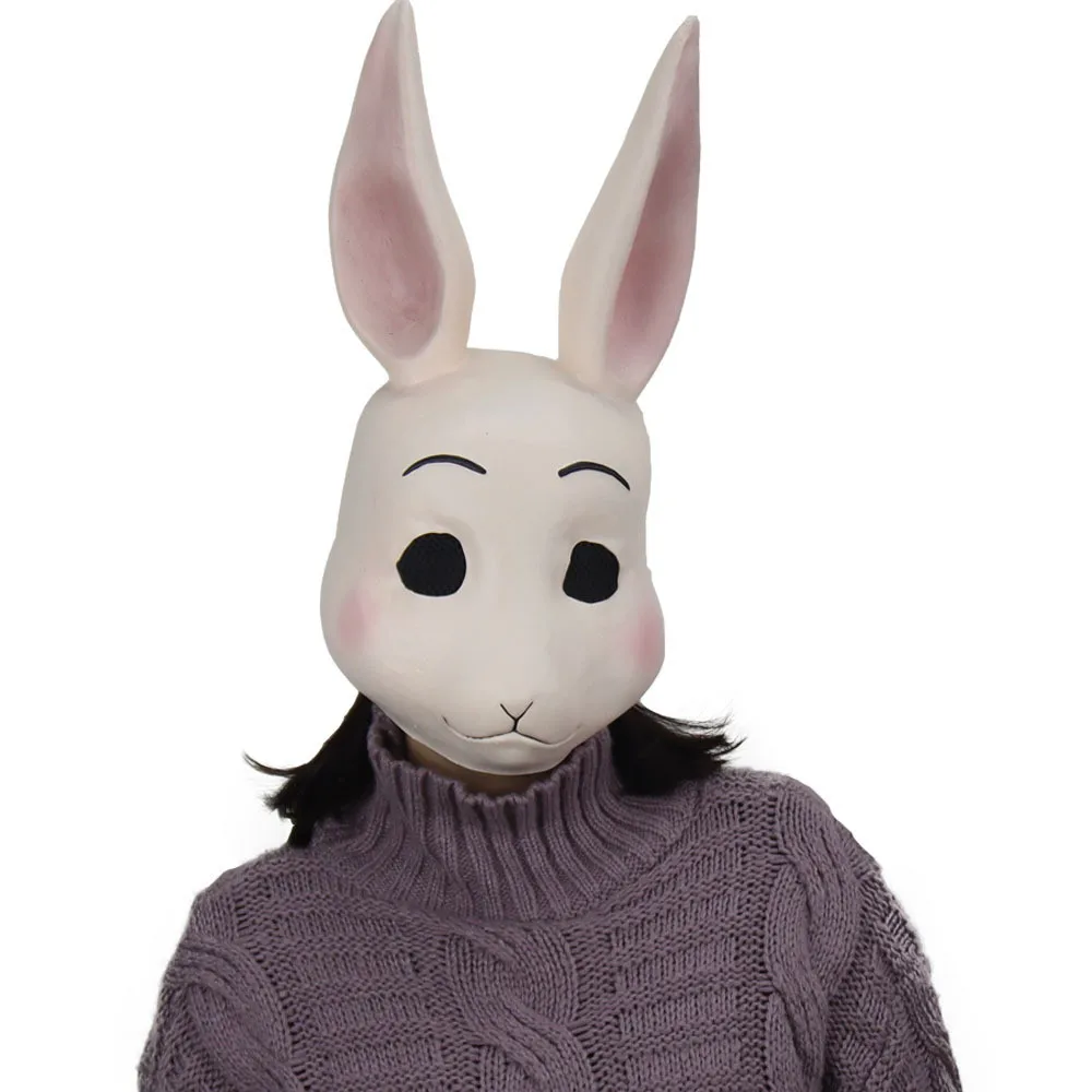 Аниме BEASTARS Haru Весна косплей маска ребенок взрослый латекс прекрасный кролик Маски шлем головные уборы вечерние Необычные мяч маскарадный реквизит - Цвет: Style 1