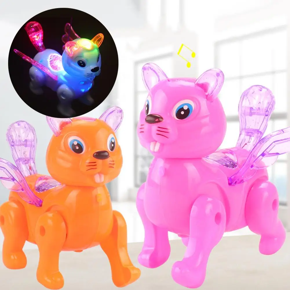 Игрушки для детей электрическая светящаяся игрушка смешная собака белка