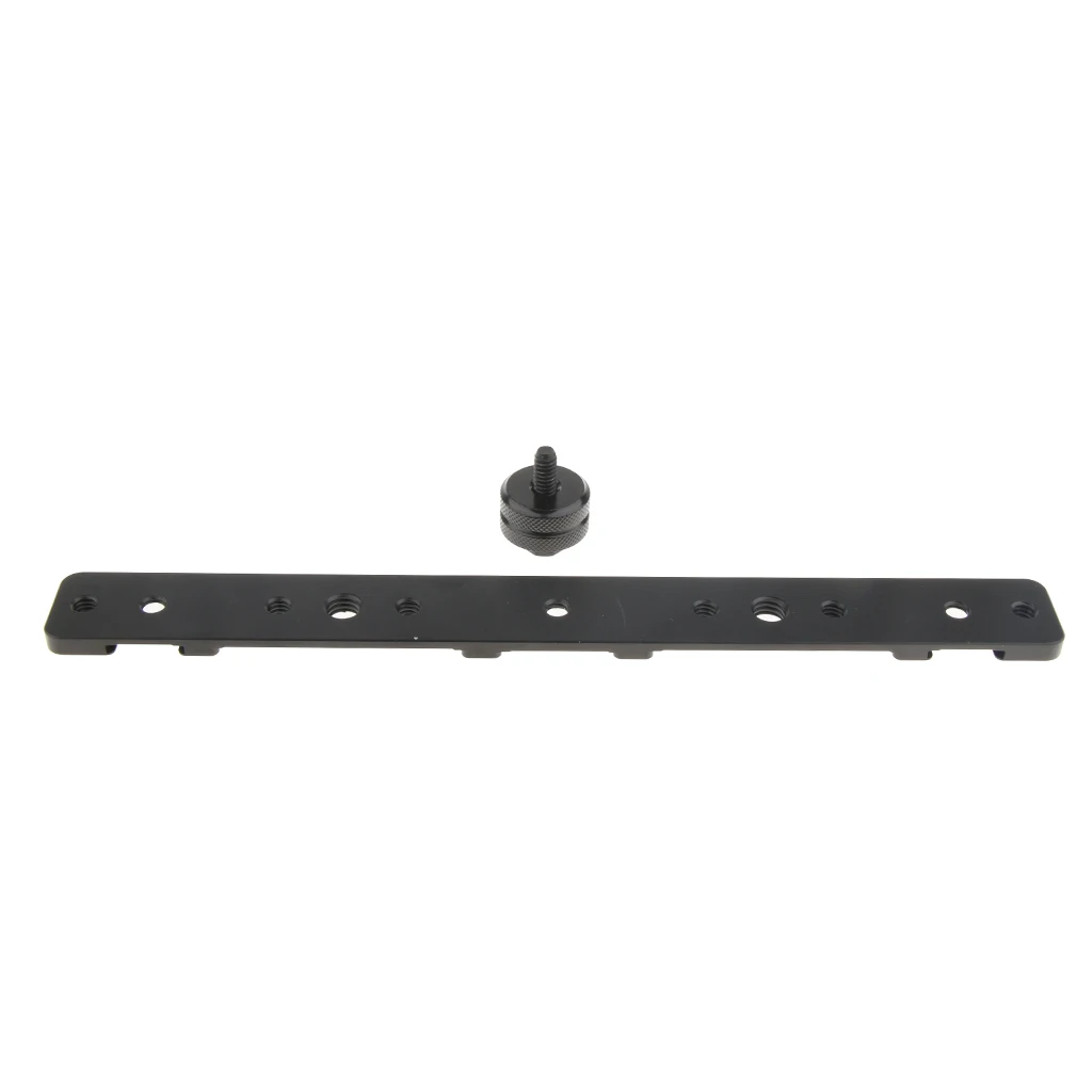 Cold Shoe Extension Bar Bracket Dual Sided Mounting for Lights Monitors Mic