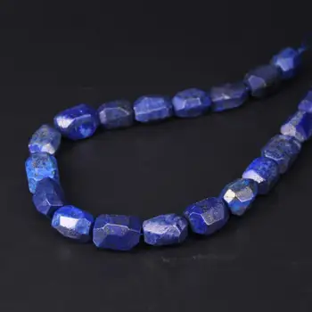

13-17x18-22mm Natural Lapis Lazuli Nugget Gems Stone Lace Loose Beads 15"