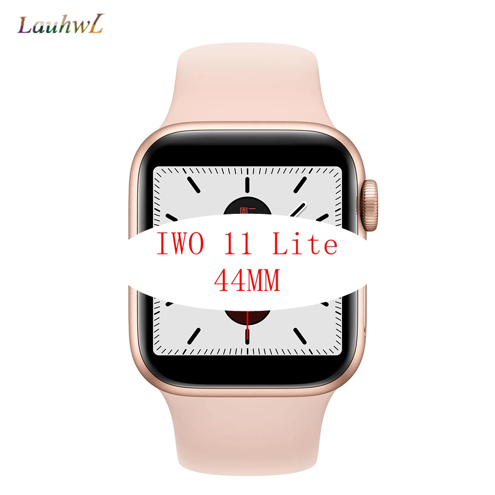 gold IWO 11 Lite Pro Смарт-часы с Bluetooth для измерения артериального давления и сердечного ритма 1:1 умные часы 44 мм для HuaWei Apple iOS Android IWO 11 обновление - Цвет: gold