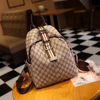 

Large-Volume Backpack Women's 2019 Autumn New Style Korean-style Versatile Fashion Printed Backpack Students Multi-Purpose T