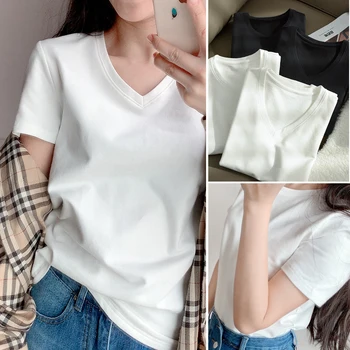 

PX212 Thin velvet short sleeve T-shirt for women