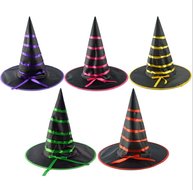 

Black Witch Hats Masquerade Wizard Hat Party Hats Cosplay Halloween Party Fancy Dress Decor Top Hat