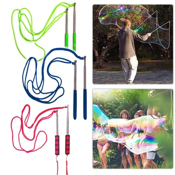 

25CM Big Size Adjustable Outdoor Bubble Toys Long Bubble Machine Gun Bar Sticks Outdoor Toys for Children Adult Soap Bubble Toys