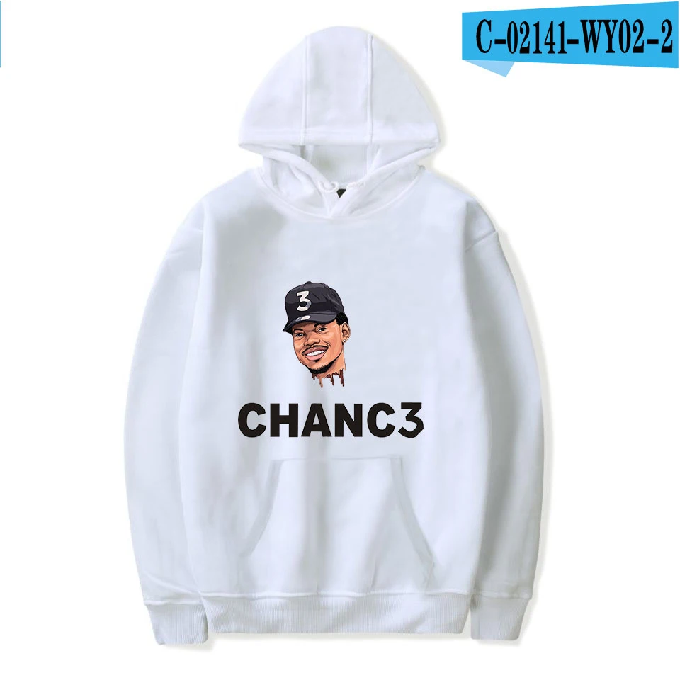 white Повседневные модные розовые Chance The Rapper Новые популярные толстовки для мужчин и женщин пуловер толстовка с капюшоном зимняя Chance The Rapper Толстовка для мужчин - Цвет: white