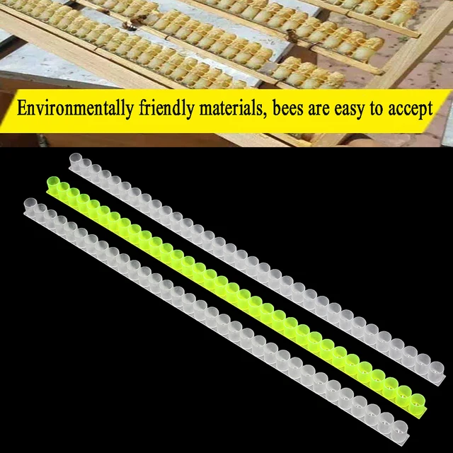 4Pcs Egyetlen Sor 33 Lyukak Collect Bee Milk Royal Jelly Szalagok Bár Műanyag Méhek Méhészet Apikultúra Rugalmas Felszerelés - Image 6