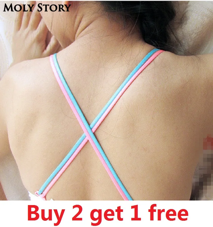 

27 Color Decorative Breast Tape Shoulder Cute Clear Bra Straps Replacement Underwear Belt Women Intimate Bra Accessories