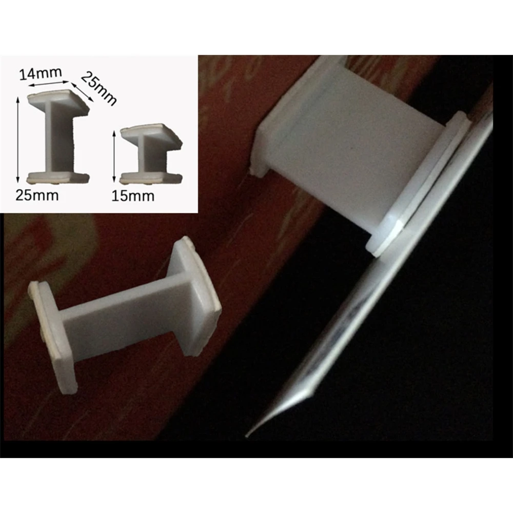 Ishaped Advertising Sign Holder Adhesive on Both Ends Shelf Plate