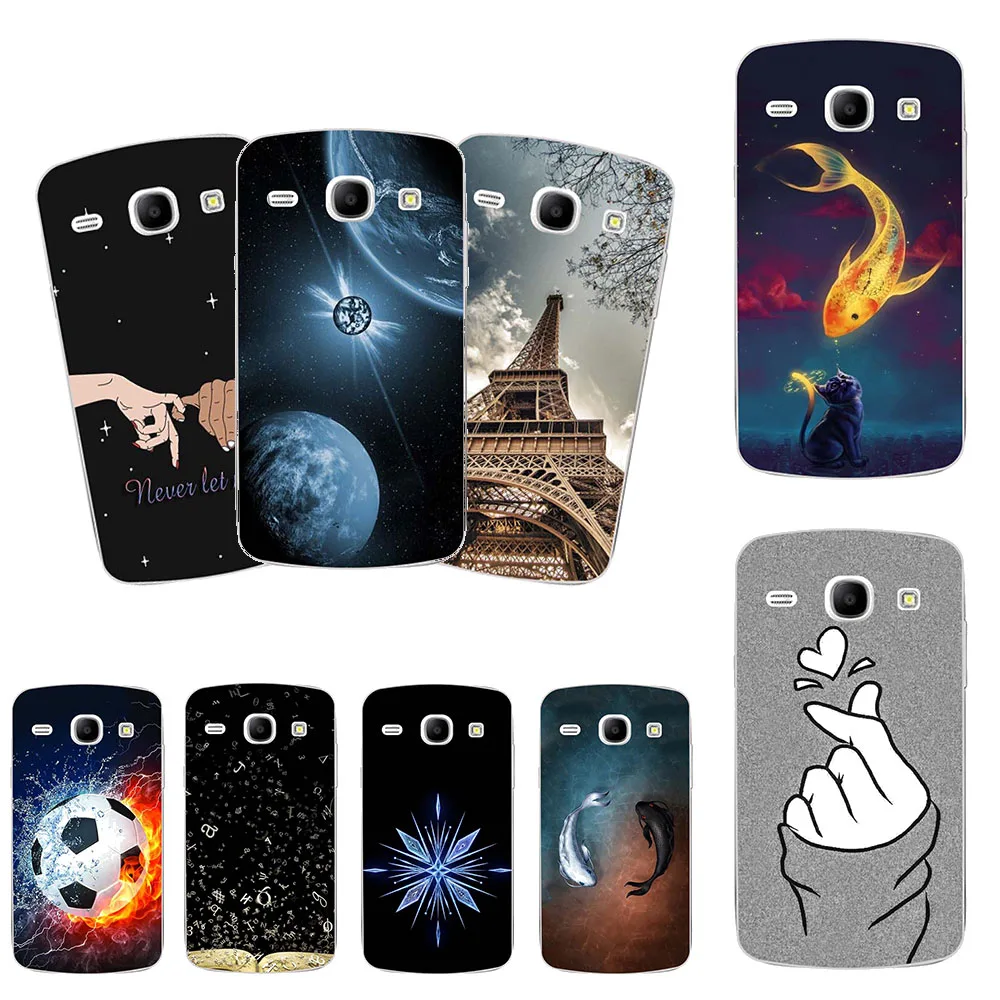Мягкие чехлы для телефонов Samsung Galaxy Core i8260 i8262 i 8260 8262 4 3 &quot задняя крышка корпуса с