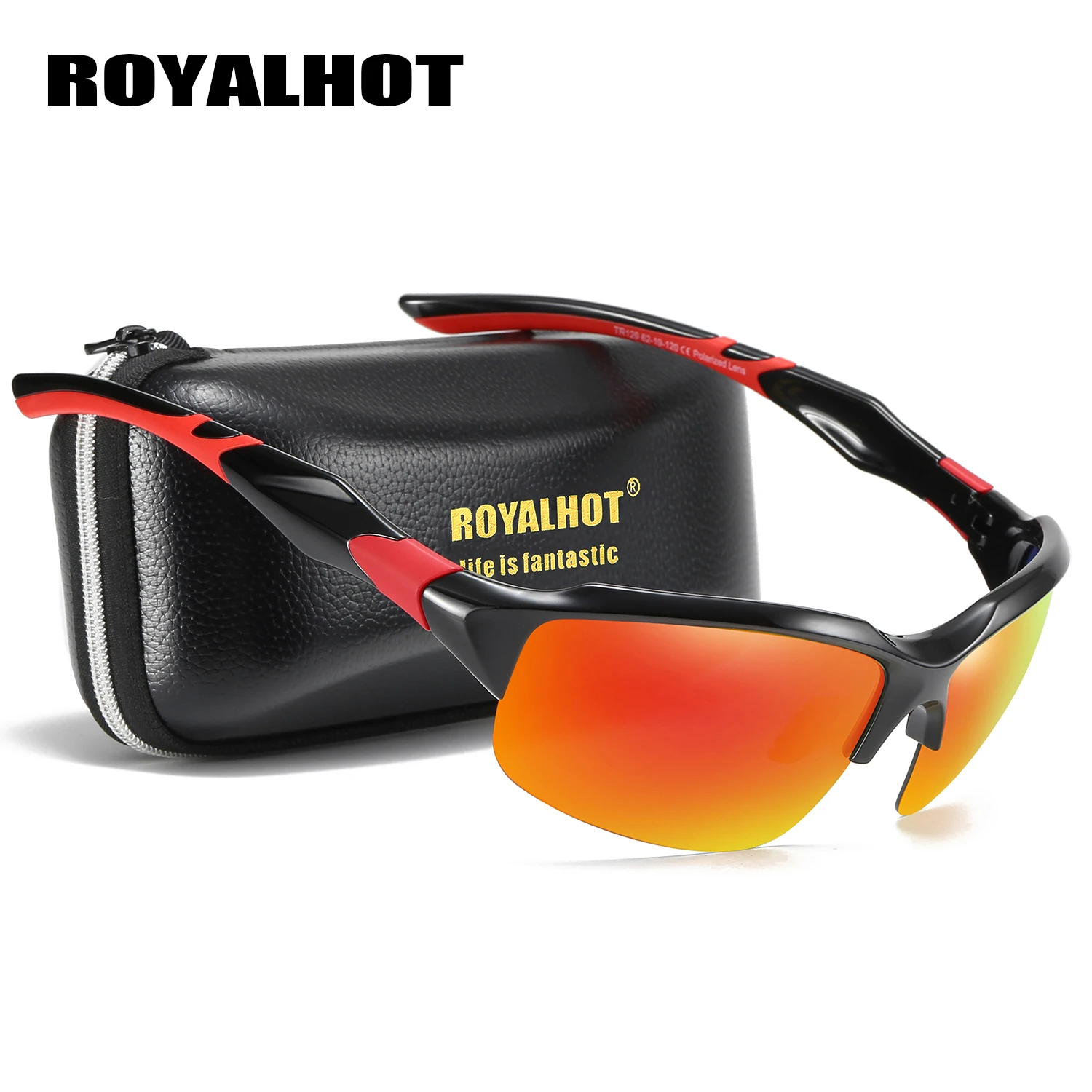 RoyalHot, мужские, женские, поляризационные, модные, половинная оправа, спортивные солнцезащитные очки, Ретро стиль, солнцезащитные очки, 900131