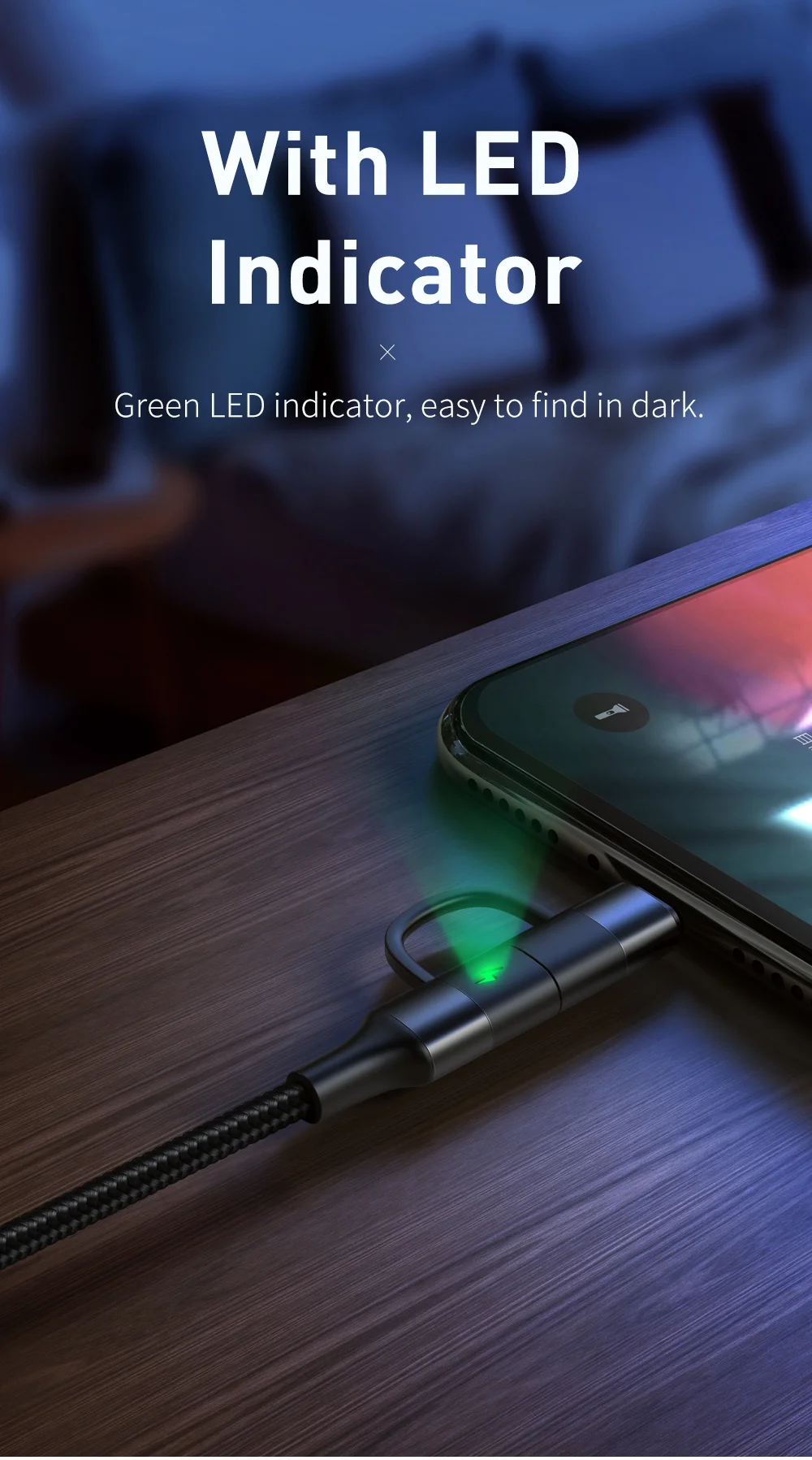 2 в 1 usb type c для usb type c кабель для iPhone xs xr 8 macbook быстрое зарядное устройство pd кабель для usb c для Lightning Кабель для зарядки led