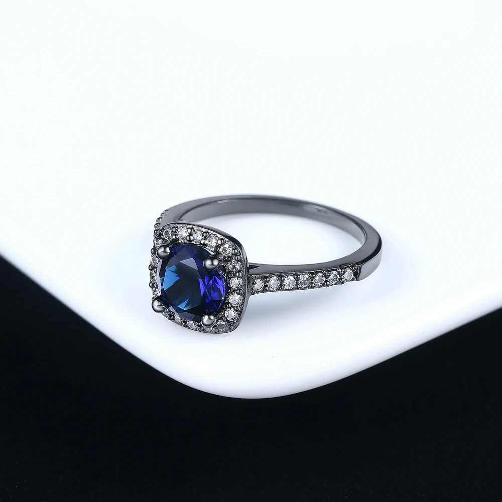 Серебряное изысканное модное квадратное кольцо для свадьбы и помолвки, изготовленное из AAA+ кубического циркония, ювелирное изделие DWR531 - Цвет основного камня: R644