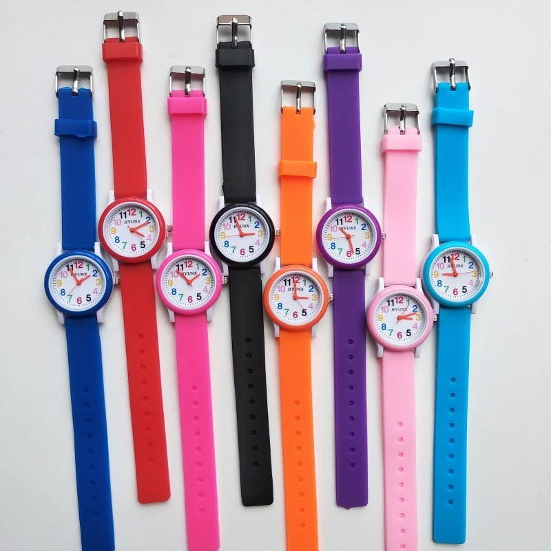 Kids Silicone Band Colours Watch
