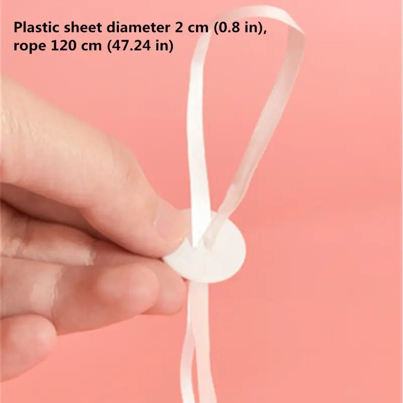 

50 Balloon Caps Helium With Polyband White Balloon Strap With Quick Release Balloon Closure Y4QA
