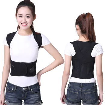 

Unisex Body Shaper Body Shoulder Back Corrector Adjustable Belt Brace Belt Back Vertebrae Correct Therapy XS-3XL Young Adults