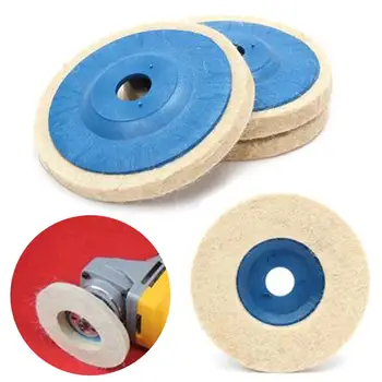 

3pcs 100mm Polishing Disc Wool Buffing Angle Grinder Wheel Polishing Disc Pad