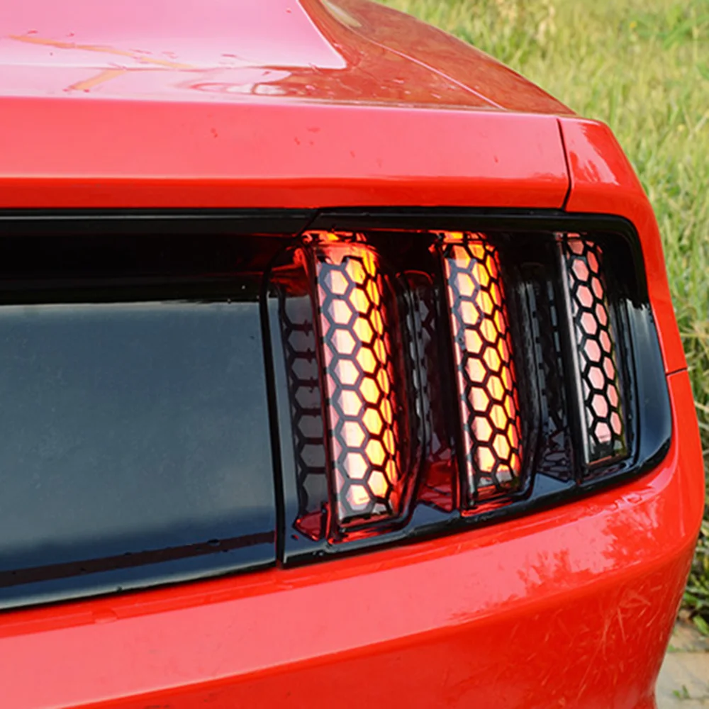 1x Car Rear Tail Light Honeycomb Stickers Accessories For Geely Atlas Boyue NL3 EX7 EmgrandX7 GT GC9 borui Coolray LADA KIA | Автомобили и