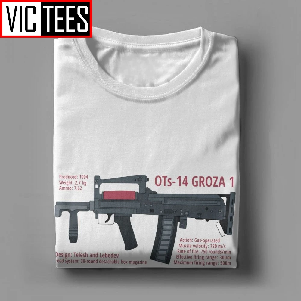 PUBG OTs 14 футболка Bullpup Rifle Groza Классическая из 100% хлопка большие размеры мужские